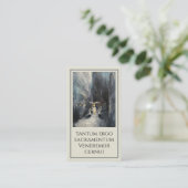 Eucharistische processie schilderij Gebed Kaart Contactkaartje (Staand voorkant)