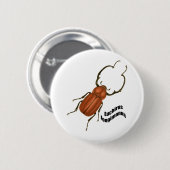 Euchirus longimanis ronde button 5,7 cm (Voorkant /achterkant)