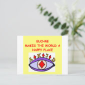 euchre briefkaart (Staand voorkant)
