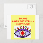 euchre briefkaart (Voorkant / Achterkant)