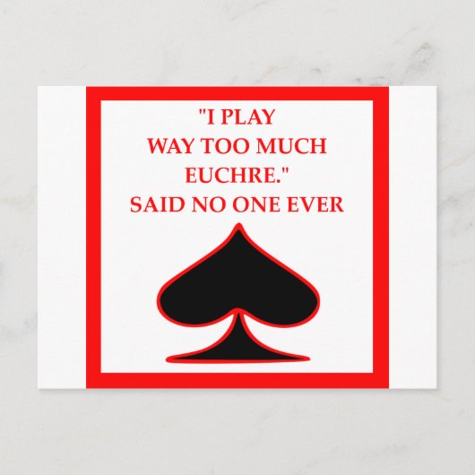 EUCHRE BRIEFKAART (Voorkant)