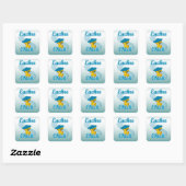 Euchre Chick #3 Vierkante Sticker (Vel)
