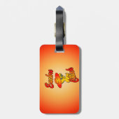 Euchre Chick #5 Bagagelabel (Achterkant verticaal)