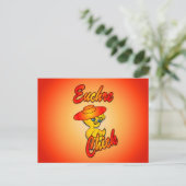 Euchre Chick #5 Briefkaart (Staand voorkant)