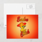 Euchre Chick #5 Briefkaart (Voorkant / Achterkant)