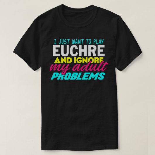 Euchre Funny Premium T-shirt (Design voorkant)