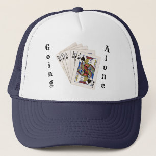 Euchre Going Alone Trucker Pet