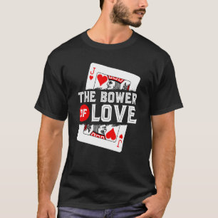 Euchre Kaart Game, Bower of Love Jack of Hearts, F T-shirt