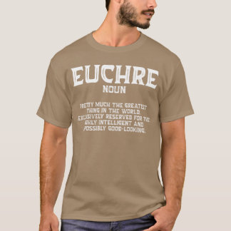 Euchre kaartspel speler Euchre gamers grappige par T-shirt