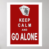 Euchre Keep Calm Poster (Voorkant)