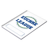 EUCHRE LEAGUE LOGO MET RUIMTE VOOR DOUANNAAM NOTITIEBOEK (Linkerzijde)