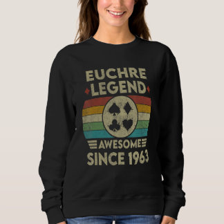 Euchre Legend 59 jaar oud Geweldige sinds 1963 Trui
