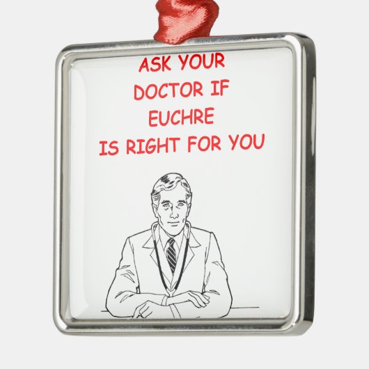 EUCHRE METALEN ORNAMENT (Links)