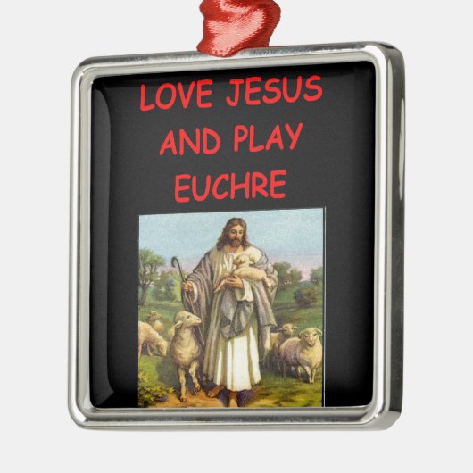 EUCHRE METALEN ORNAMENT (Links)