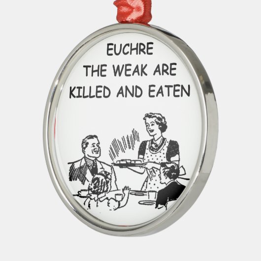 EUCHRE METALEN ORNAMENT (Links)