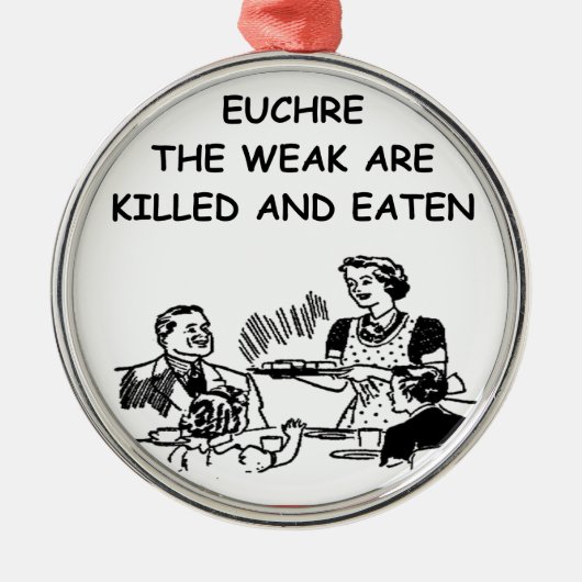 EUCHRE METALEN ORNAMENT (Voorkant)