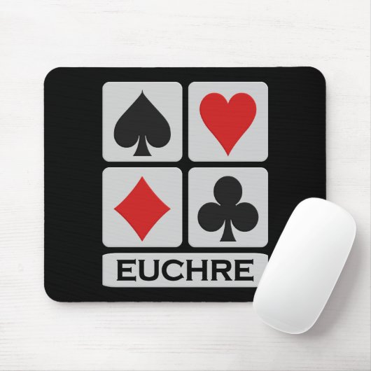 Euchre mousepad muismat (Met muis)