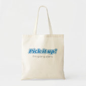 Euchre, pak het op! Blauw ontwerp Tote Bag (Voorkant)