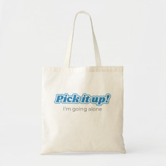 Euchre, pak het op! Blauw ontwerp Tote Bag