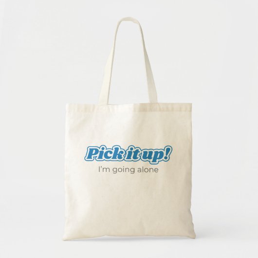 Euchre, pak het op! Blauw ontwerp Tote Bag (Voorkant)