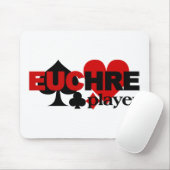 Euchre Player mousepad Muismat (Met muis)