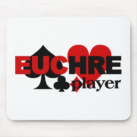 Euchre Player mousepad Muismat (Voorkant)