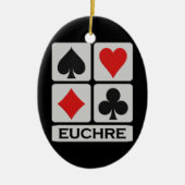 Euchre-sierent Keramisch Ornament (Voorkant)
