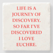 EUCHRE STENEN ONDERZETTER (Voorkant)