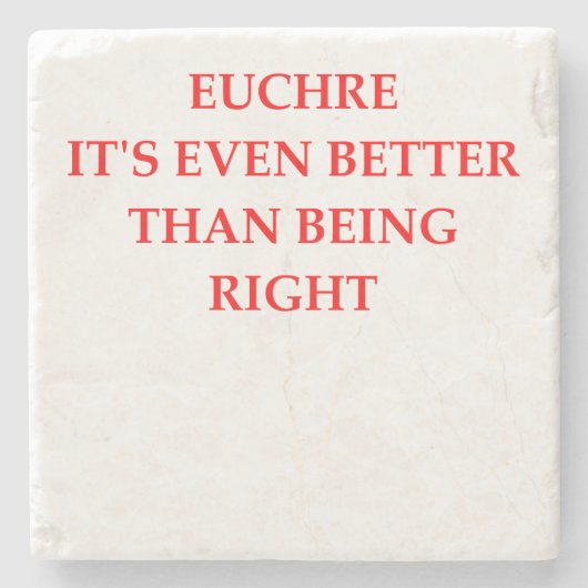 EUCHRE STENEN ONDERZETTER (Voorkant)