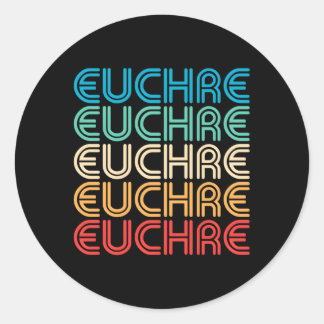 Euchre voor OR Ronde Sticker