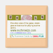 Euchrewize visitekaartje magneet (Voorkant)