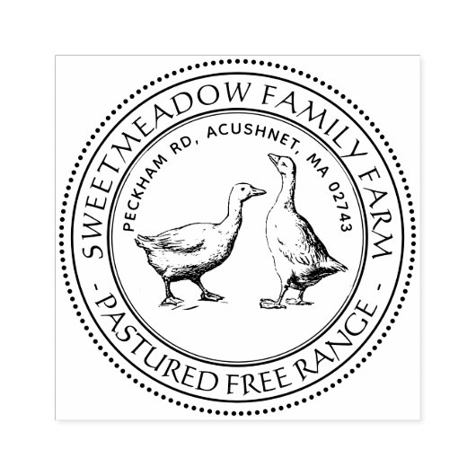 Euck Boerderij Stamp Half Dozen Rubberstempel (Afrduk)