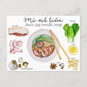 Euck egg noedle soup - Briefkaart