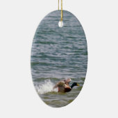 Euck Landing in Water Keramisch Ornament (Rechts)