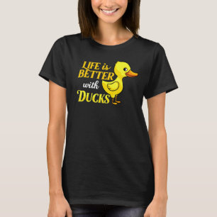 Euck Rubber Ducks Farmer Animal Bird T-shirt