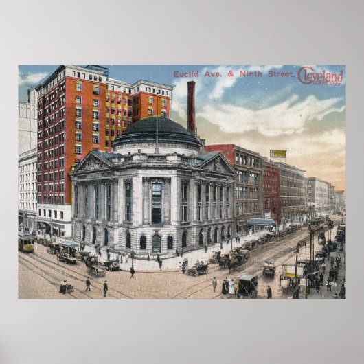 Euclid Ave, Cleveland, 1916  Poster (Voorkant)