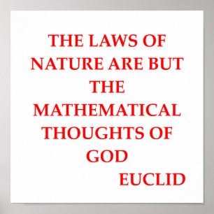 EUCLID-citaat Poster