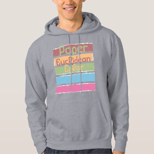 Euclideenkleur papier hoodie (Voorkant)