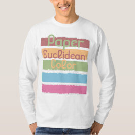 Euclideenkleur papier t-shirt