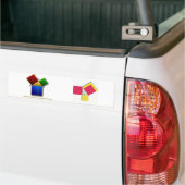 Euclid's bewijs van de Pythagoreaanse Theorem. Bumpersticker (Op Truck)