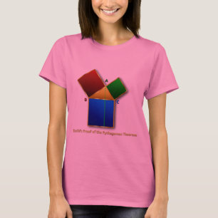 Euclid's bewijs van de Pythagoreaanse Theorem. T-shirt