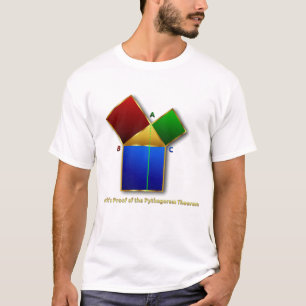Euclid's bewijs van de Pythagoreaanse Theorem. T-shirt