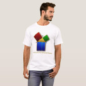 Euclid's bewijs van de Pythagoreaanse Theorem. T-shirt (Voorkant volledig)