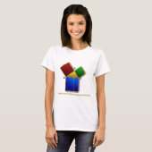 Euclid's bewijs van de Pythagoreaanse Theorem. T-shirt (Voorkant volledig)
