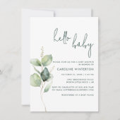 Euclyptus Botanisch Genderneutraal Baby shower Kaart (Voorkant)