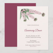 Eucomis jubileum diner uitnodiging (Voorkant / Achterkant)