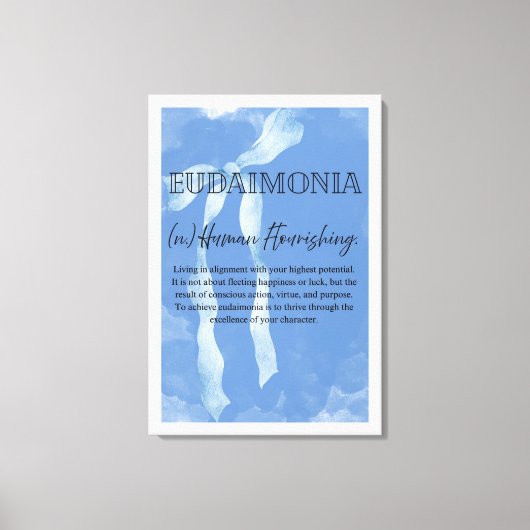 Eudaimonia Canvasprint met spanframe Canvas Afdruk (Voorkant)