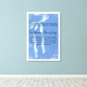 Eudaimonia Canvasprint met spanframe Canvas Afdruk (Insitu (Houten vloer))