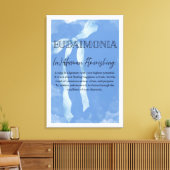 Eudaimonia Canvasprint met spanframe Canvas Afdruk (Insitu (Woonkamer))