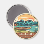 Eufaula Lake Oklahoma Boating Vist Emblem Magneet (Voorkant / Achterkant)